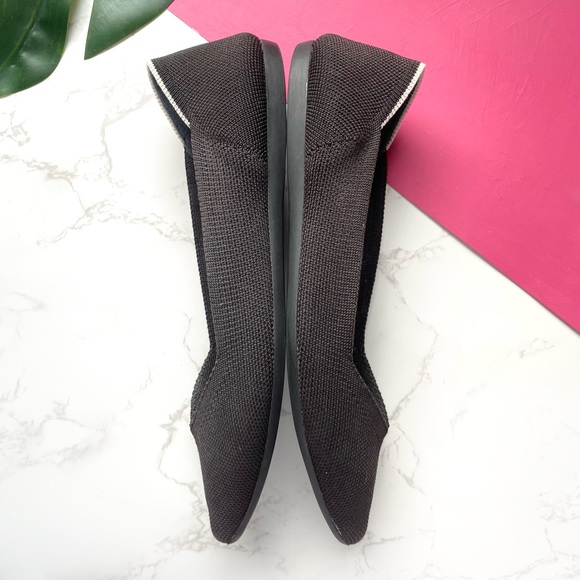 Rothy's White Halo Black Point Flats 8 - Picture 5 of 7